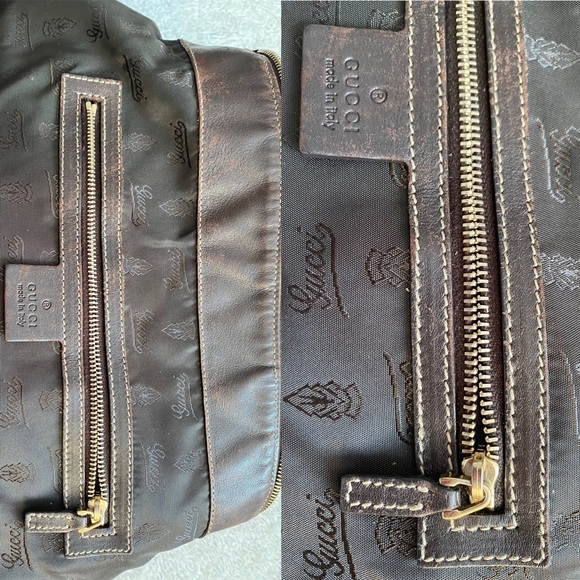 AUTHENTIC VINTAGE GUCCI CRYSTAL MONOGRAM HYSTERIA HOBO BAG - Picture 14 of 16